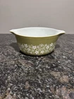 Vintage Pyrex 1972 Spring Blossom Green 1 475-B 2.5 Qt. Casserole
