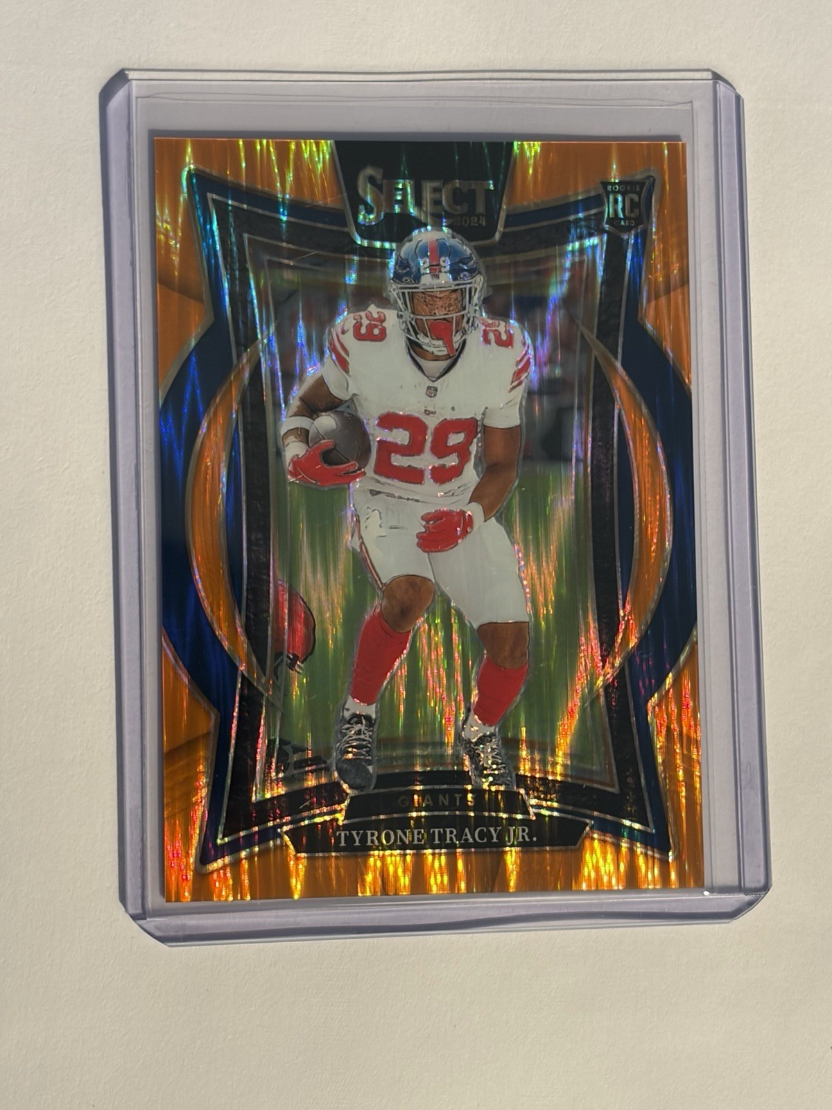 2024 Panini Select - Concourse Tyrone Tracy Jr. #61 Orange Shock Prizm /499 (RC)