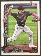 2025 TOPPS SERIES 2 FUTURE STARS JORDAN LAWLAR (ARIZONA D'BACKS) #452 NM/MT