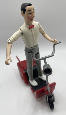 1988 Pee Wee Herman 6 Inch Action Figure With Red Scooter Matchbox