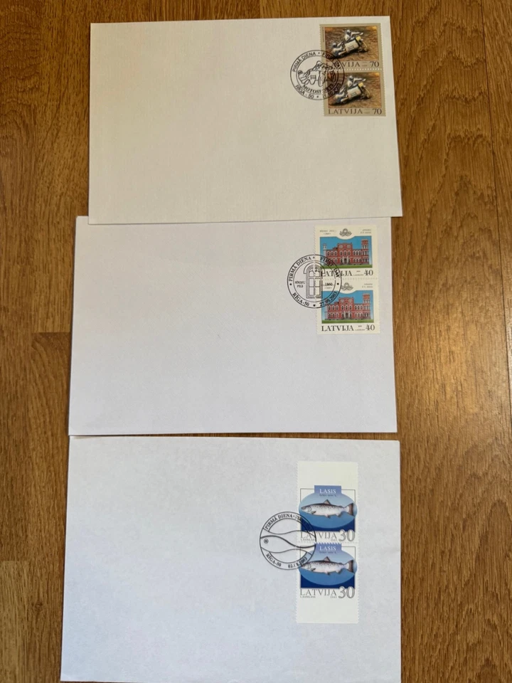 Latvia, Lettland, 18 FD cancel from 1996-2003, aculumation - Image 2 of 4