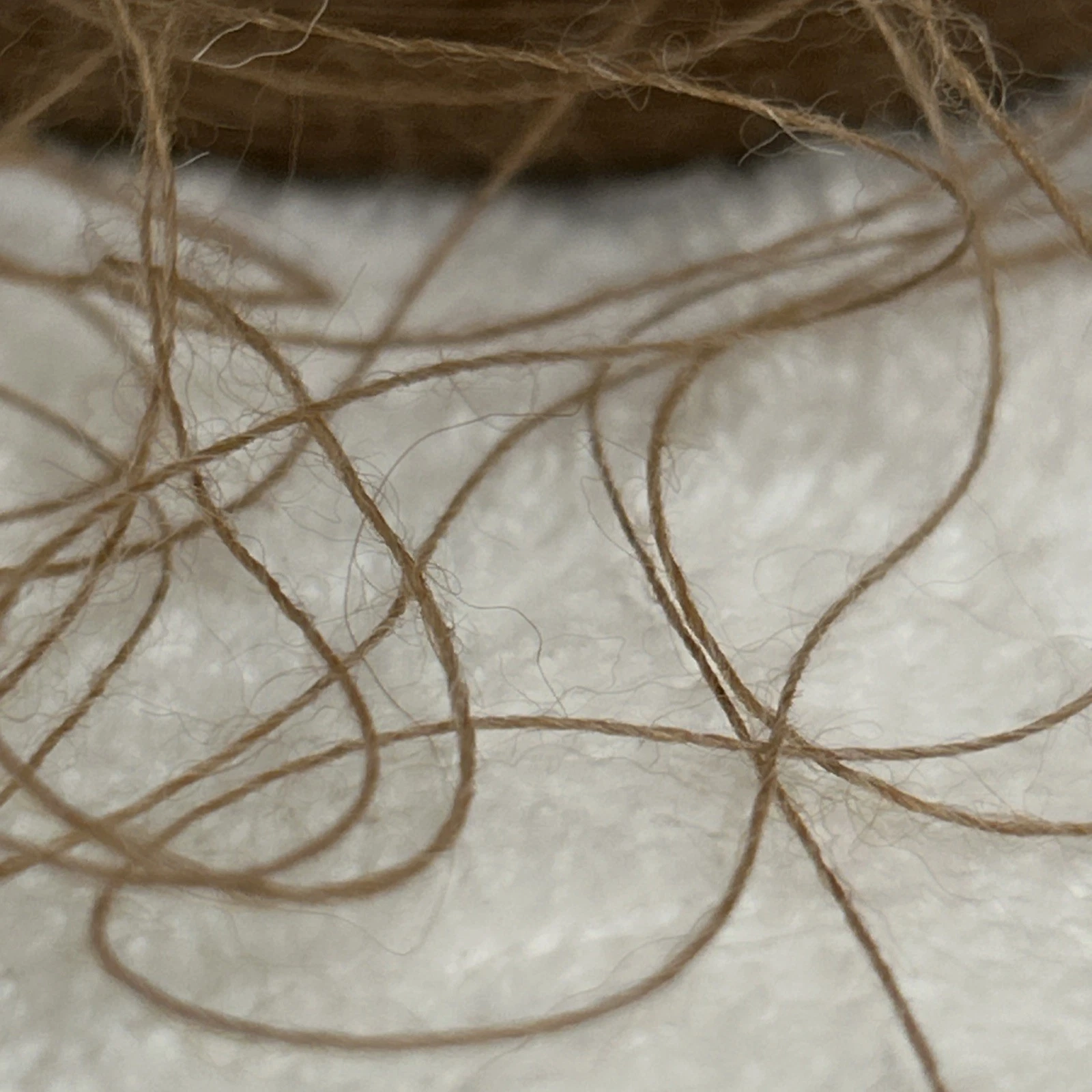Spool Cone SOFT 2/20 LACE Peru BABY Alpaca Yarn 2lb 2oz 980g 7001 Soft Brown A - product detail image 7