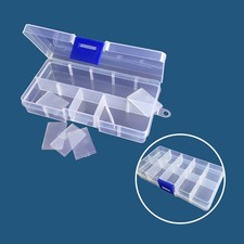 5 PCS Divided Storage Organizer Rectangle Containers Box with Dividers