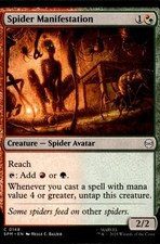 Spider Manifestation 148 Common Marvel's Spider-Man Magic: The Gathering NM