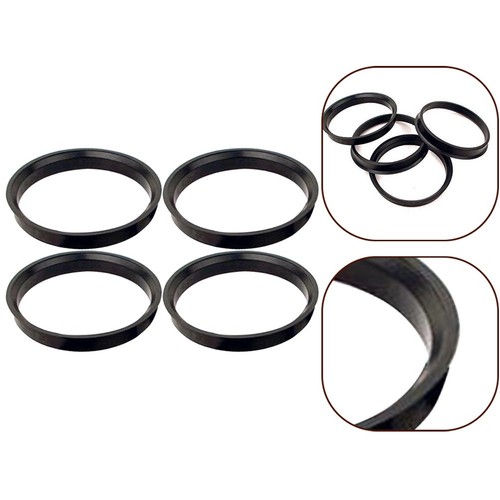 Set of Four Hub Centering Spacers Compatible with For BMW Wheels in Black - Picture 12 of 12