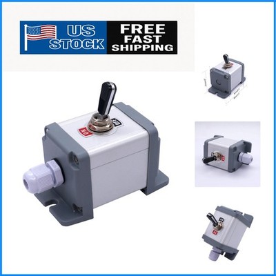Heavy Duty SPST Rocker Toggle Switch 16A 250V - Durable Metal & Plastic Design