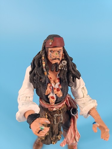 Disney Pirates of the Caribbean Captain Jack Sparrow Action Figure 3.75” Zizzle - Picture 2 of 5