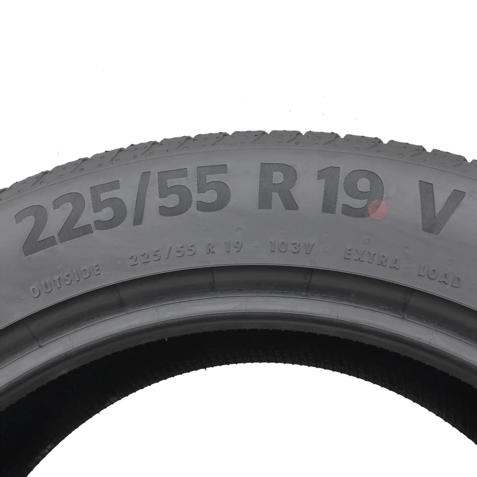 225 55 19 2x Continental 225/55 R19 103V XL Neumáticos 2022 como Nuevo Completo - Imagen 4 de 4