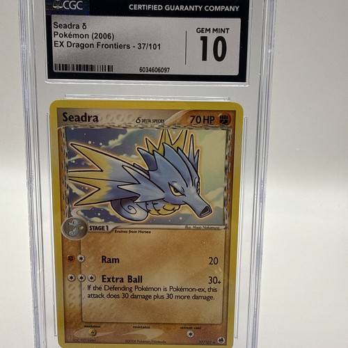 2006 Seadra Card EX Dragon Frontiers 37/101 CGC 10 Graded