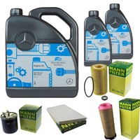 Mann Inspektionspaket 7L MB 5W-40 229.5 FüR Mercedes S203 C 220 CDI W203 CL203