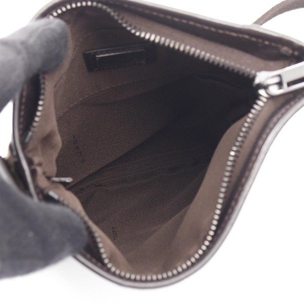 Fendi Zucchino Shoulder Bag Canvas Leather Brown Women Used Authentic thumbnail 3