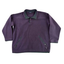 Patagonia Fleece Pullover Men Large Purple Vintage 94 Snap-T Made in USA 25361