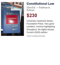 Constitutional Law 22nd Edition Feldman & Sul...