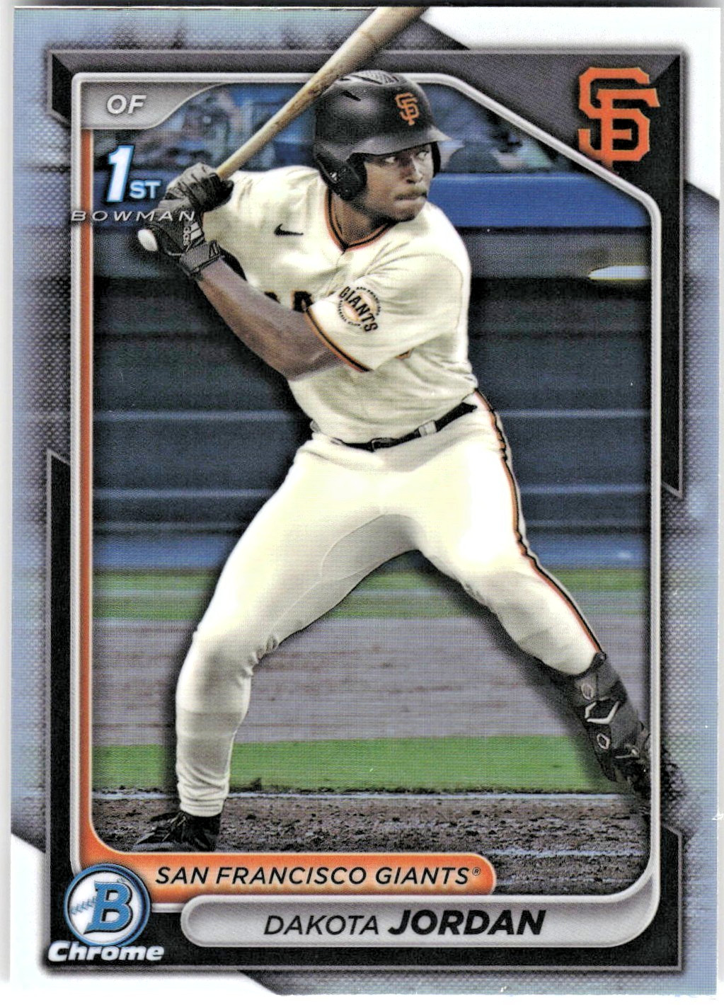 2024 Bowman Draft Chrome - Dakota Jordan 1st Bowman REFRACTOR RC #BDC-71