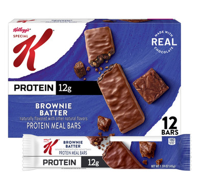 Special K Brownie Batter Chewy Protein Meal Bars, 12g Protein, 19 oz, 12 Count