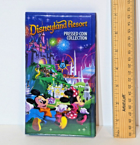 Disneyland Resort Pressed Coin Collection Souvenir Collector Penny Book Album