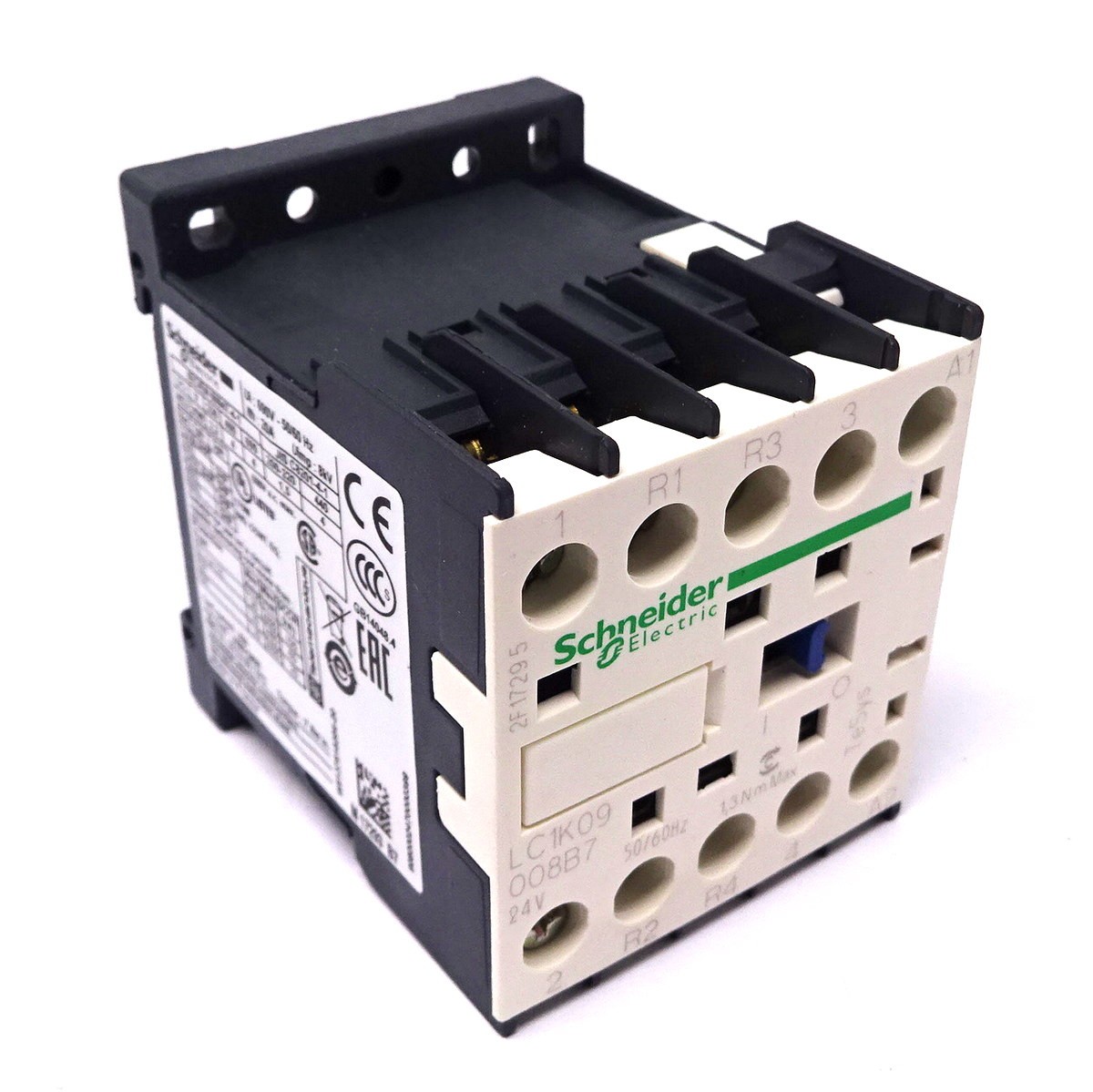 Contactor LC1K09008B7 Schneider 4P (2NO 2NC) 24VAC 9A