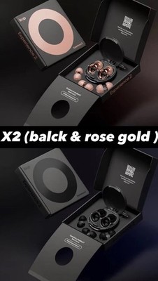 X2 Loop EXPERIENCE 2  Earplugs High Fidelity, 17 dB  (Balck And Rose Gold ) 