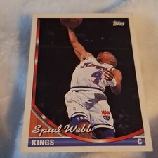 Topps 1993-94 Spud Webb #169 Sacramento Kings Basketball Card Base Set
