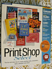 Broderbund The Print Shop Select Big Box Vintage Software 7 CDs books