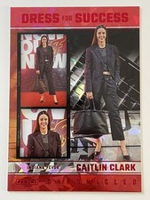 2025 Panini Caitlin Clark Chronicled Dress for Success Red Cracked Ice #62
