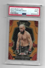 Rinat Fakhretdinov 2023 Select UFC Orange Prizm Rookie 04/49 #179 PSA Mint 9