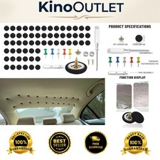 60pcs Car Headliner Repair Kit Snap Rivets Installation Tool For Easy Fixes 60pcs Car Headliner Repair Kit Snap Rivets Installation Tool For Easy Fixes