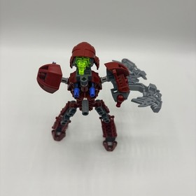 Lego Bionicle Toa Vakama 8601 Metru Nui Fire Action Figure Red NO DISC Canister