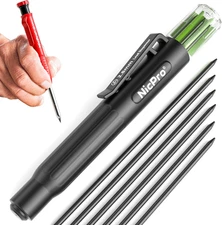 6 Pieces Carpenter Pencil Lead Refills 2.8Mm, Lead Refill for Mechanical Carpent