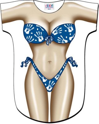 Hands Bikini Swimsuit Cover Up Tee T 