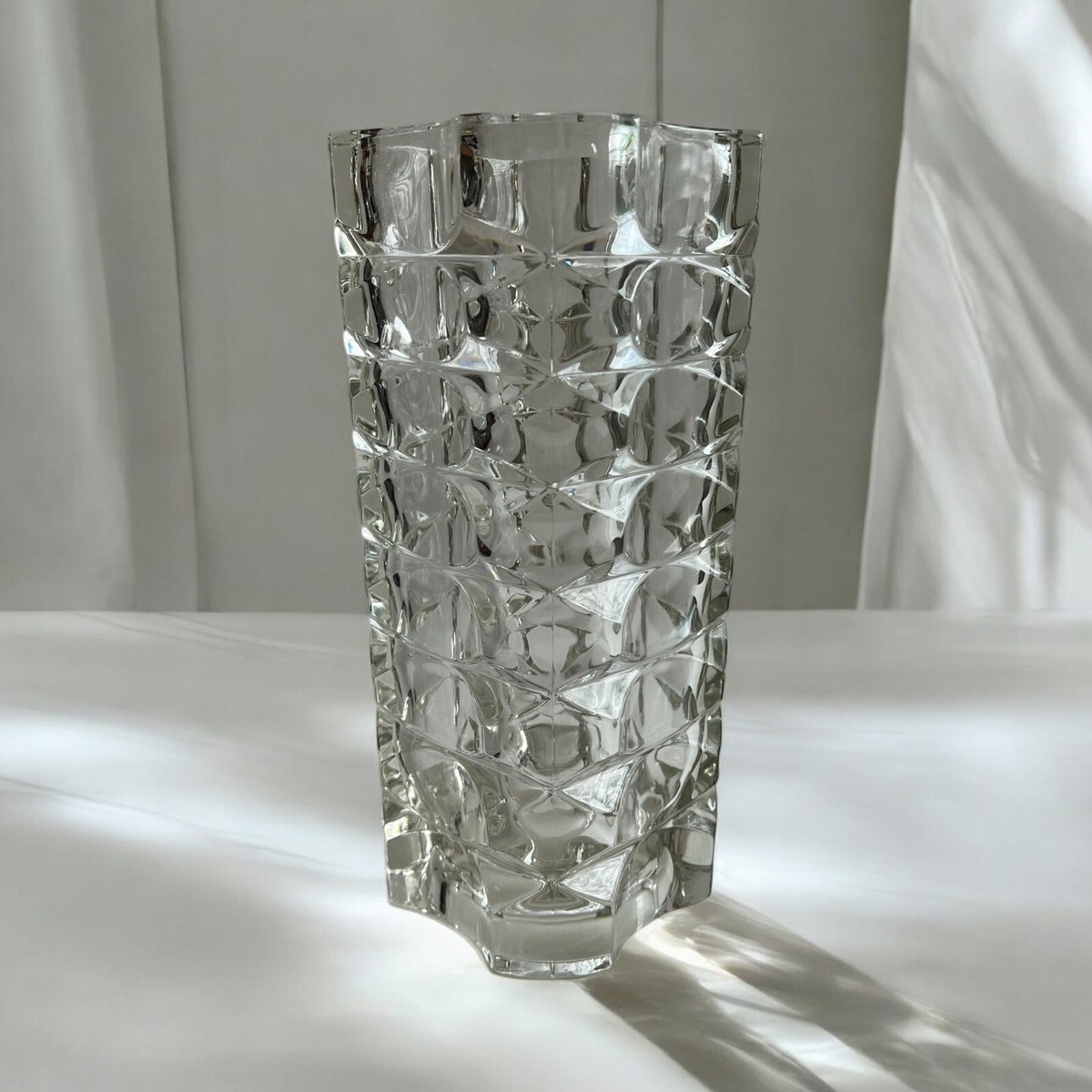 Beautiful Crystal Glass Vase Made in France by J. G. Durand for
