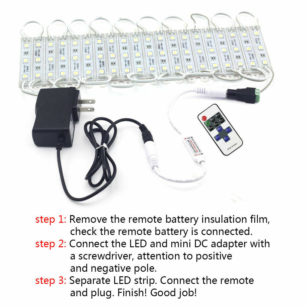 US 10~100FT LED Light Closet Kitchen Under Cabinet Counter Lamp Kit Super  Bright | eBay