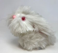 Wallace Berrie & Co Inc Plush Stuffed White Rabbit Bunny Pink Eyes Ears 1980