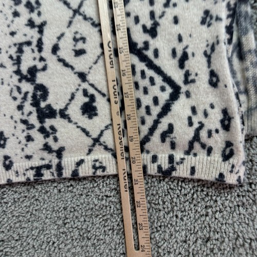 HWR Anthropologie Sweater Womens XS Wool Yak Cashmere Blend Geometric V Neck - Picture 10 of 12