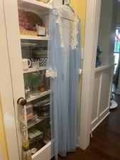 Ladies Sheer blue netting robe