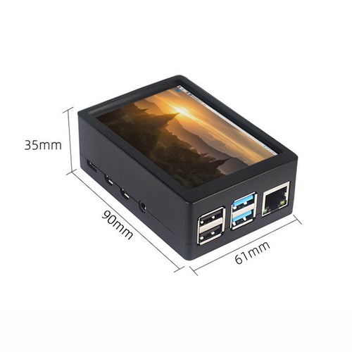 For Raspberry Pi 4B/3B+/Zero 3.5-inch Touch Screen Cooling Fan Heat Dissipation