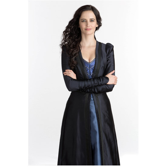 eva green penny dreadful dress as Vanessa Ives Arms Crossed Smiling 8 x 10 inch photo Luxury black dress with gold button accents