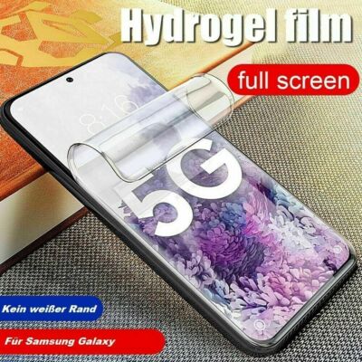 2x Panzerfolie Samsung Galaxy Hydrogel Schutzfolie Displayschutz Full Glue