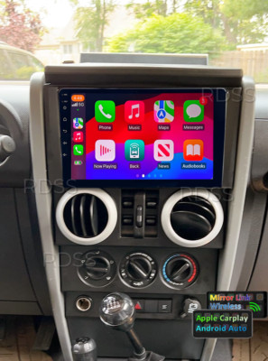 FOR 2007-2012 JEEP WRANGLER JK 4-DOOR ANDROID 13  CARPLAY CAR STEREO RADIO 