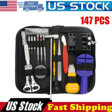 147 Watch Repair Kits Watchmaker Back Case Remover Opener Link Pin Spring Bar