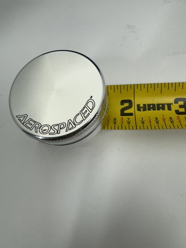 Aerospaced 1.6" 2 Piece Herb Grinder - Silver - 40mm - New - Picture 3 of 6