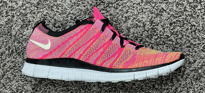 Nike Free Flyknit 5.0 NSW Mens sz 10us  Wmns 11.5us pink flash  599459 600