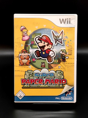 Super Paper Mario Nintendo Wii 2007 Gebraucht in OVP mit Anleitungen Deutsch USK