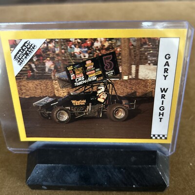 1991 World of Outlaws Racing, Gary Wright, Card #110, In Protective Sleeve.