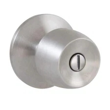 Defiant Brandywine Stainless Steel Bed and Bath Door Knob