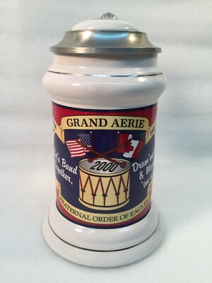 F.O.E. 2000 International Conference Lidded Beer Stein Ontario California