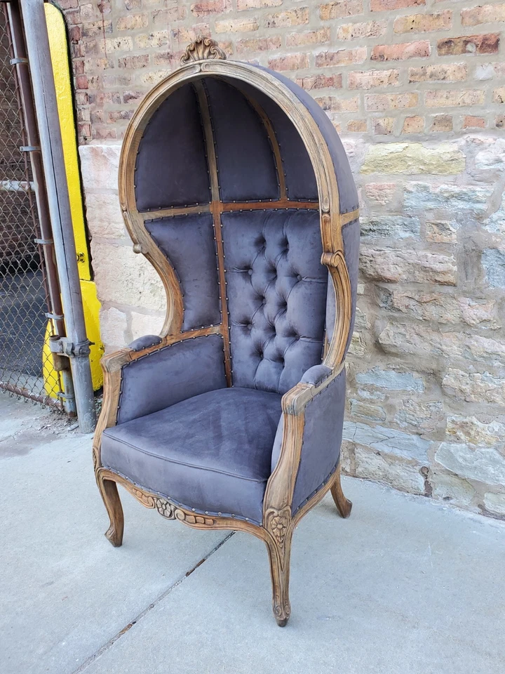 Hermosa Silla Globo Hecha a Mano Silla con Dosel Silla Portero Silla Cúpula Trono Foto 2 de 4