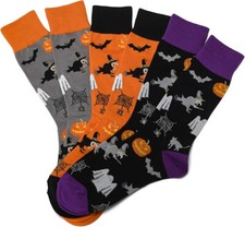Set of 3 Halloween Socks Unisex One Size