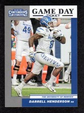 2019 Contenders Draft #26 Darrell Henderson LA Rams Memphis Tigers Rookie Card . rookie card picture