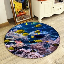 3D Yellow Fish NAO6172 Game Rug Mat Elegant Photo Carpet Mat Fay